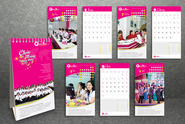 In lịch Tết nhanh, rẻ, đẹp tại In Thiên Hà